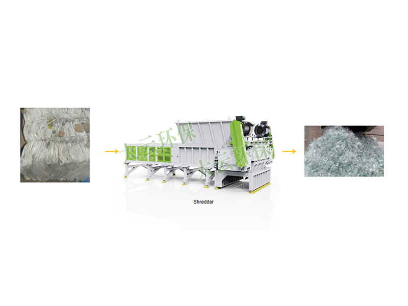 plastic recycling machine process