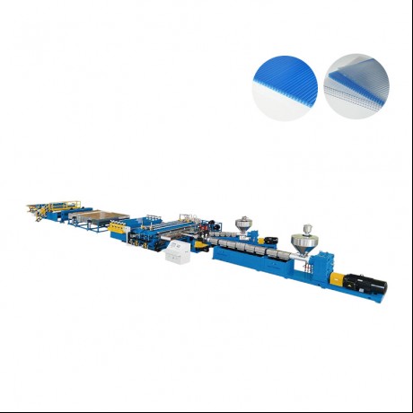 PC PP PE Plastic Hollow Cross Section Extrusion Line